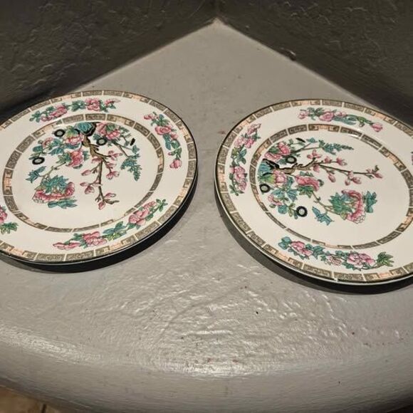 John Maddock & Son Indian Tree Set of 2 7.5" Plates - Picture 1 of 5